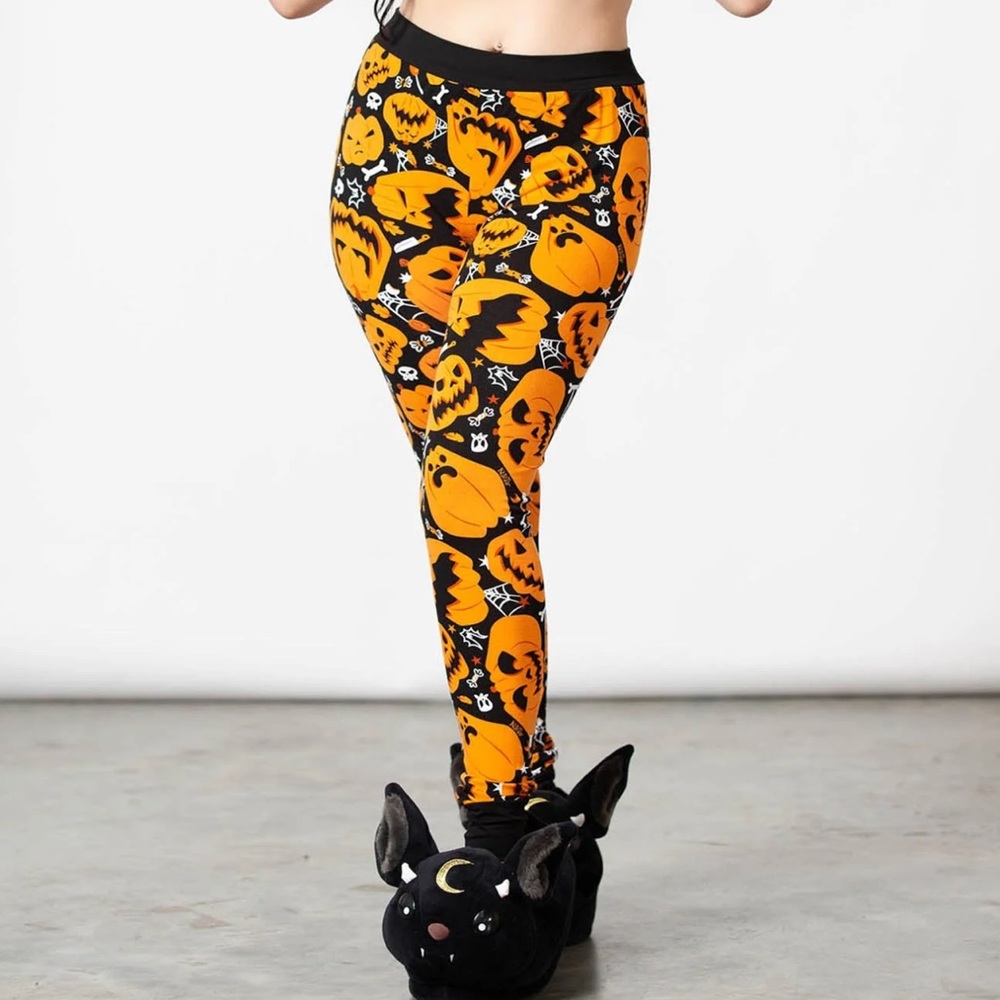 Killstar Carver Cuffed Leggings